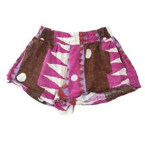 Anthropologie Mestiz‎ Somerset Linen Shorts Large Boho Relaxed Resort Vacation